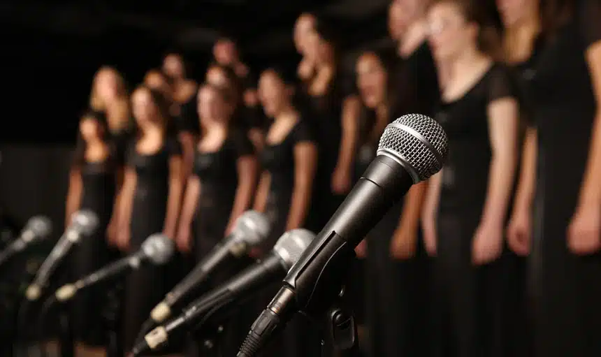 Der Chor Voice up! in Schwäbisch Gmünd.